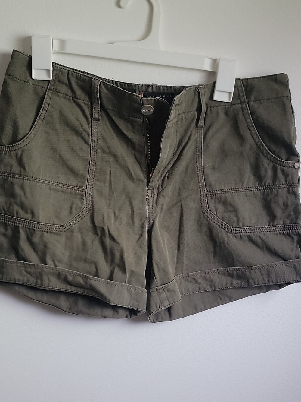 Sanctuary Olive Green Cargo Shorts